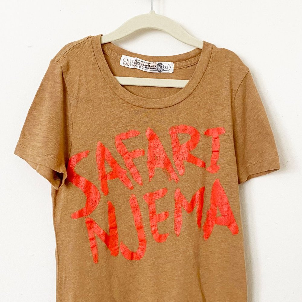 J.Crew Travel Collection Graphic Tee, Safari Njema